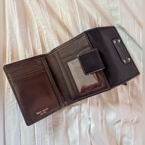 Kate Spade trifold wallet - black